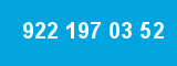 922 197 03 52 922 197 03 52